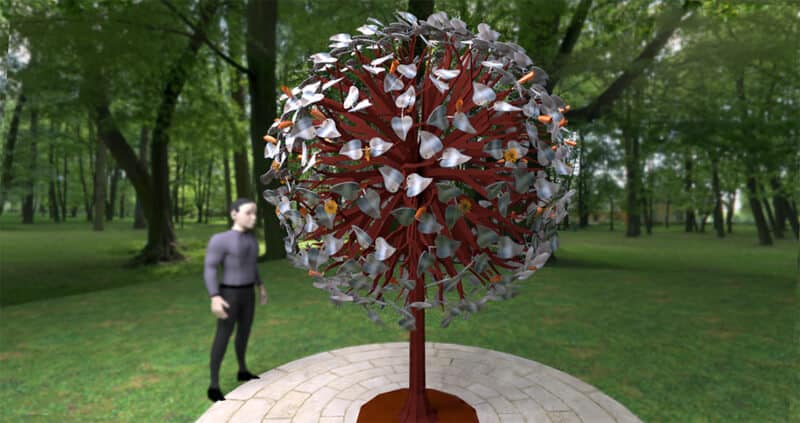 Ontwerp herdenkingsboom begraafplaats Emmeloord