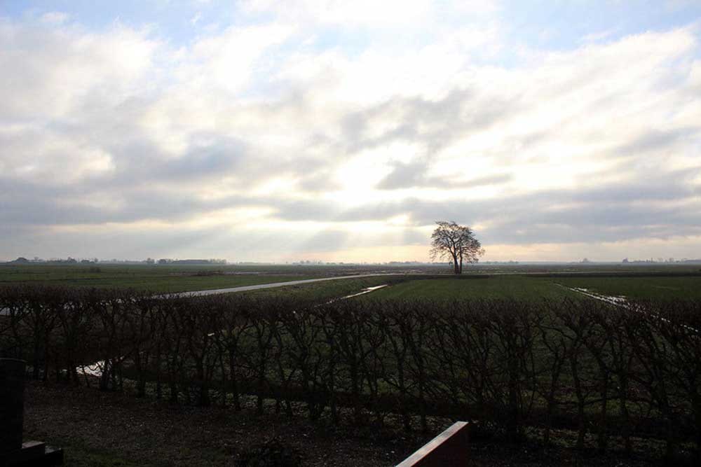 uitzicht van begraafplaats