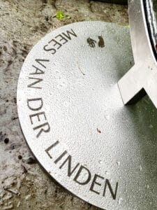 RVS voet babygraf met boompje