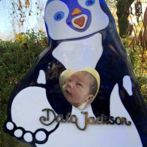 detail-babygraf-glas-pinguïn