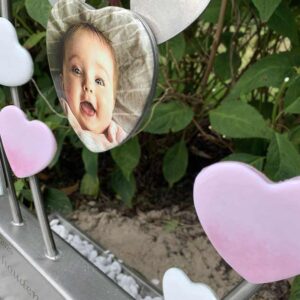 lieve babyfoto op babygraf