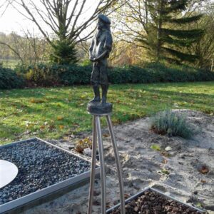 gedenkteken Bronzen beeldje - grafkunst - graf vader