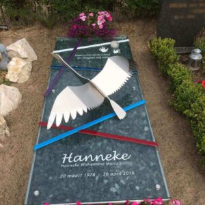 grafsteen kind - zwaan