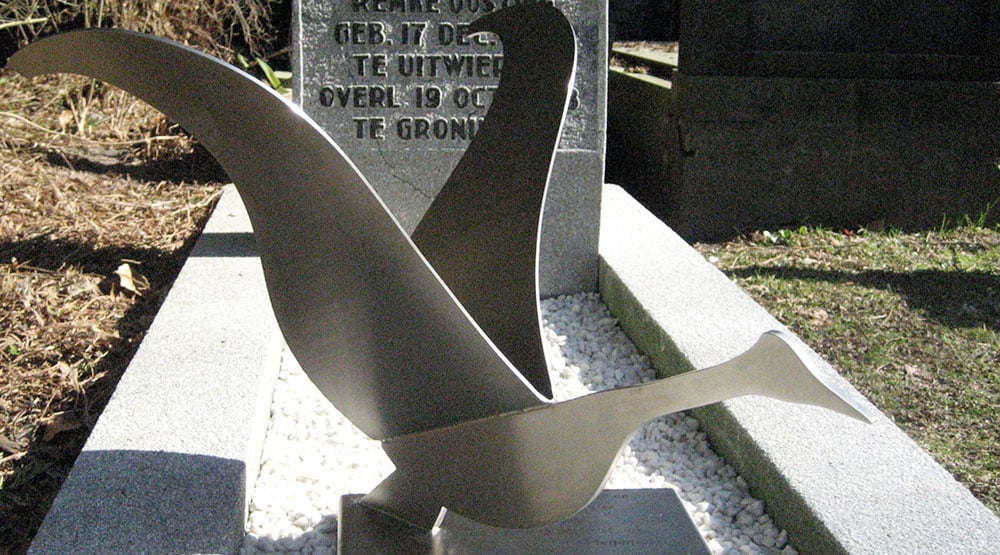 familiegraf met vogel