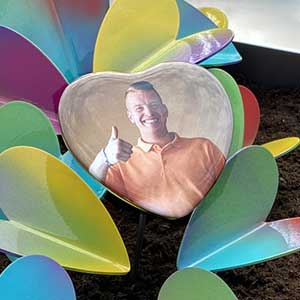 foto Daniël op het graf