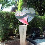 grafmonument van glas met inox