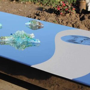 grafkunst RVS portret en zeesterren