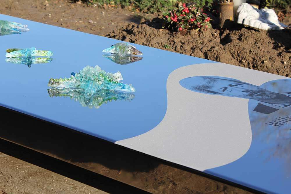 grafkunst RVS portret en zeesterren