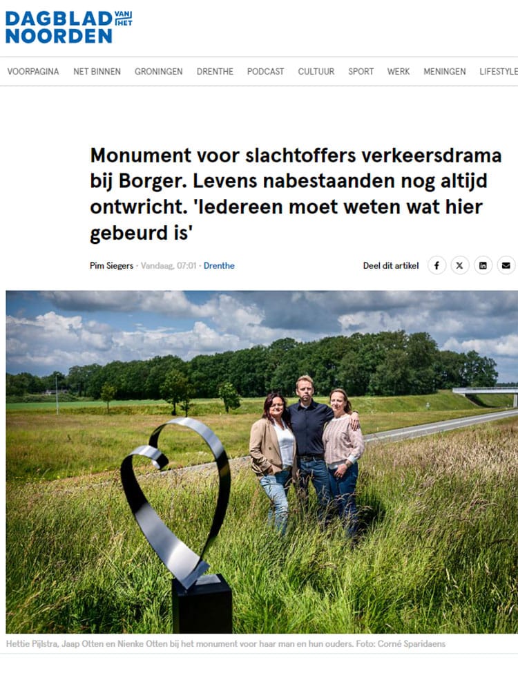 krantenkop Dagblad van het Noorden 