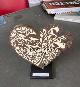 ontwerp babygraf hartje