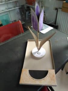 ontwerp monument Janneke met tulp