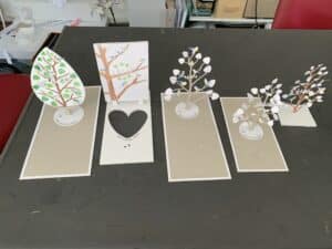 verschillende ontwerpen gedenkteken vlinderkindje