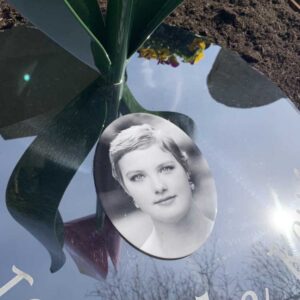 prachtige zwartwit foto op graf