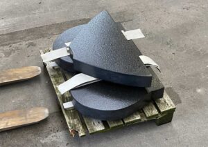 stenen voor grafmonument met hart