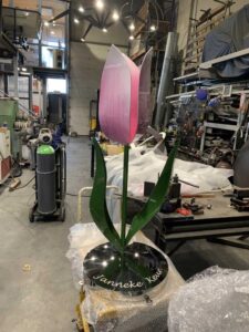 tulp in de werkplaats
